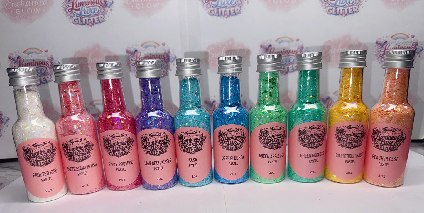 🌸 Pastel Glitter Bottles 🌸